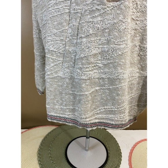 Vintage Jantzen USA Made Embroidered Bird/ House Women’s Woven Sweater Size L - Picture 12 of 16